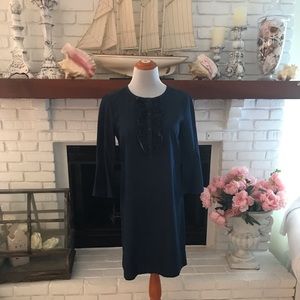 Draper James size 6 chambray denim  dress long sleeve
